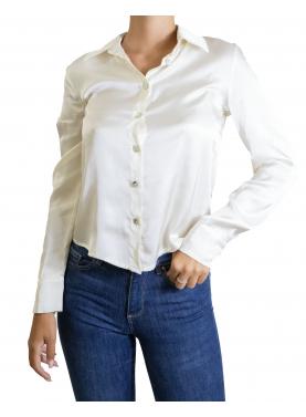 Camicia in viscosa con colletto